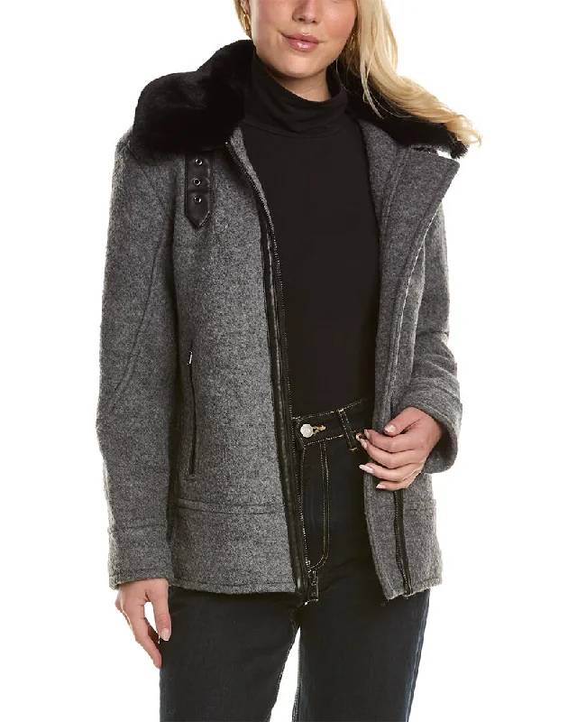 Kenneth Cole New York Wool-Blend Coat