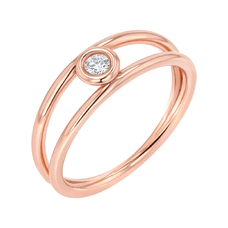 14K Rose Gold / 3