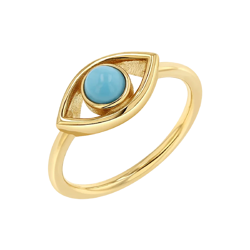 Turquoise Evil Eye Ring