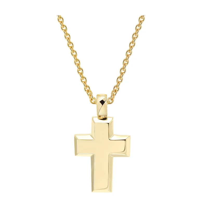 Faith Cross Necklace | Yellow Gold