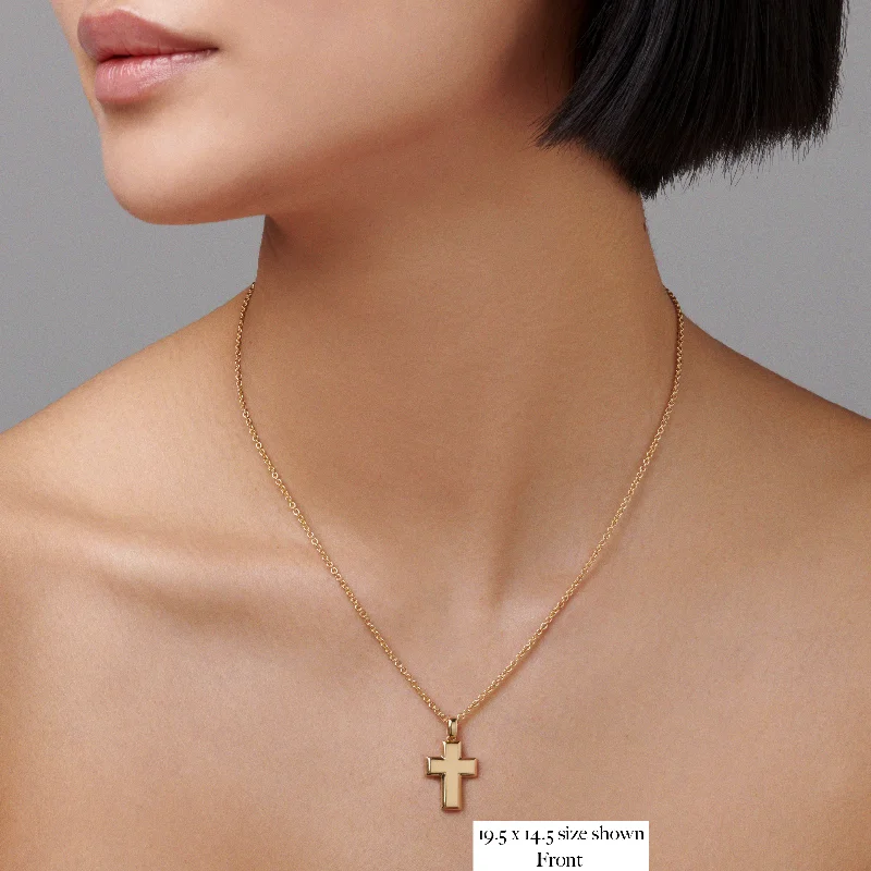 Faith Cross Necklace | Yellow Gold