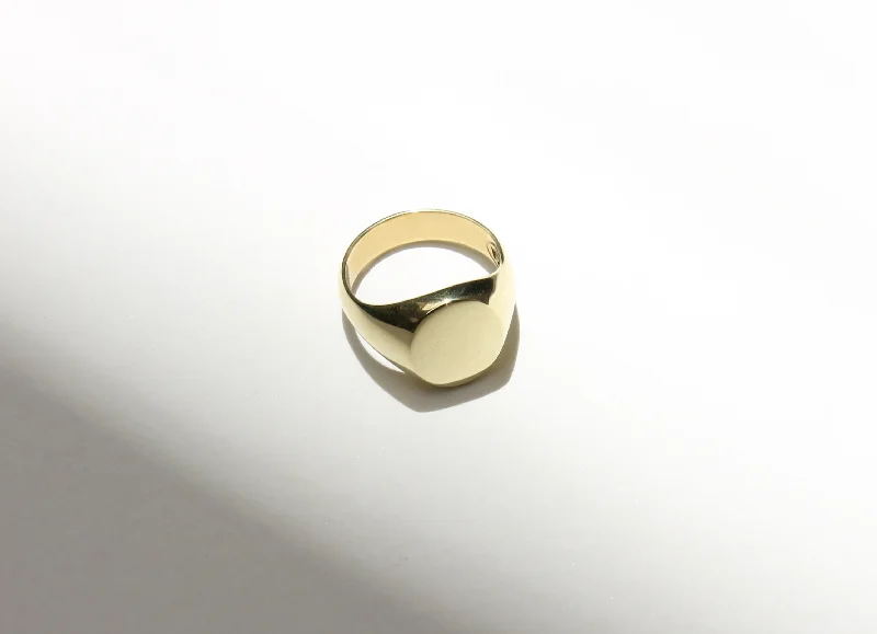 Mens Oval Signet Ring