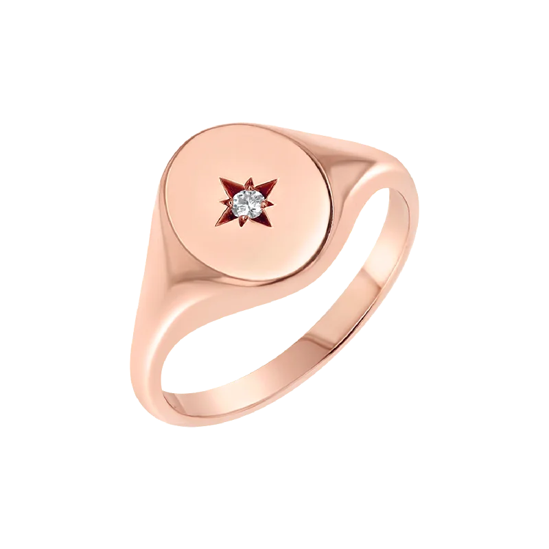 14K Rose Gold / 3