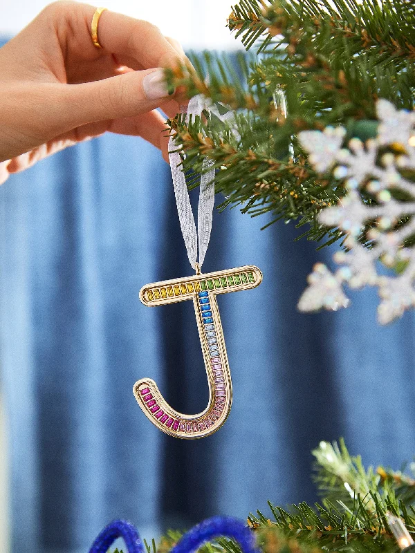 Merry & Bright Initial Ornament - Merry & Bright Ornament