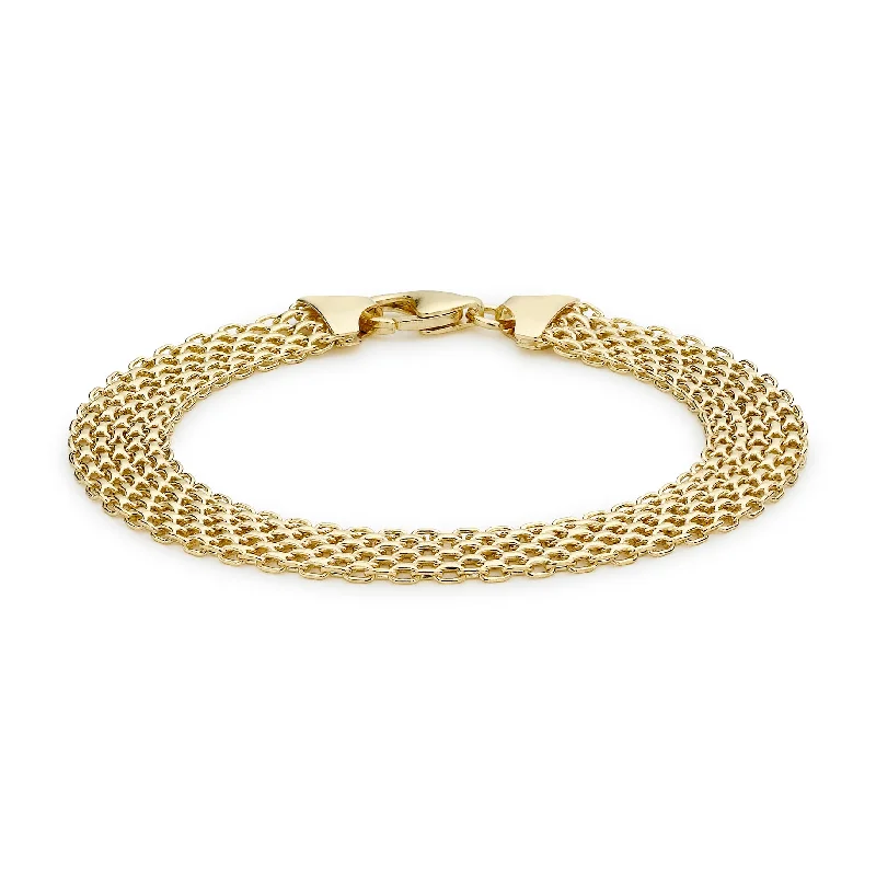 18K Yellow Gold Bismark Bracelet 7.5