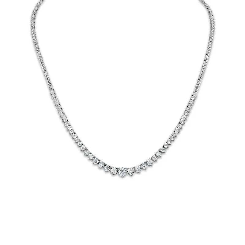 Signature EcoLove 2 CTW Lab Grown Diamond Tennis 17.5-inch Necklace in 14KT White Gold