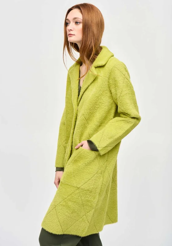 Joseph Ribkoff Faux Fur Jacket, Wasabi Green