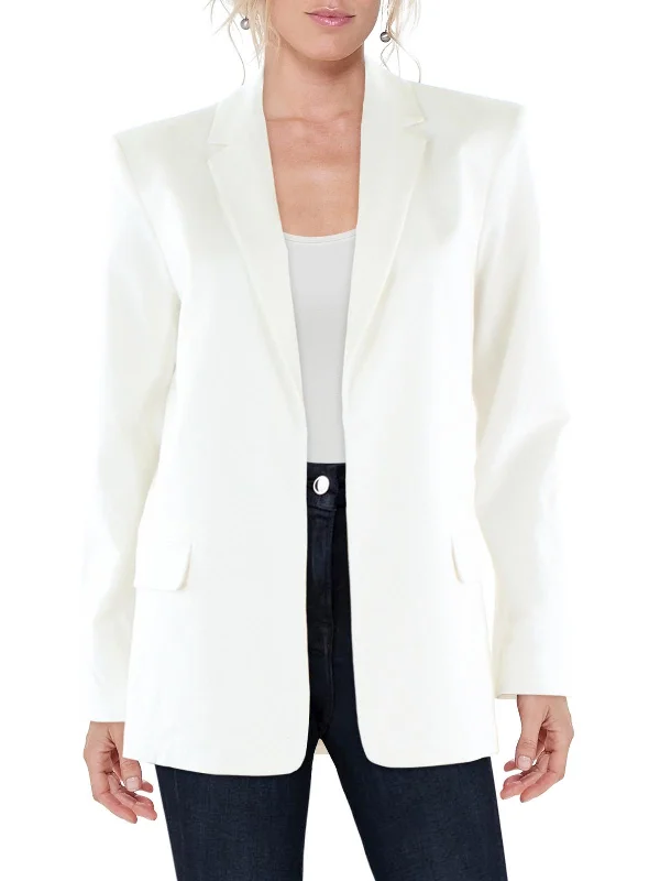 Womens Work Wear Business Open-Front Blazer