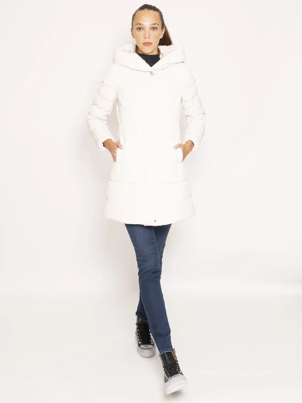 Giaccone Parka in City Fabric - Bianco