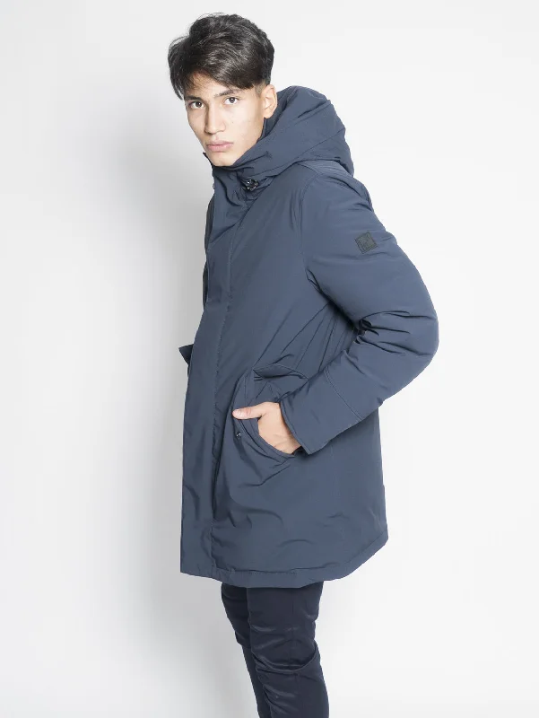 Parka Elasticizzato Blu