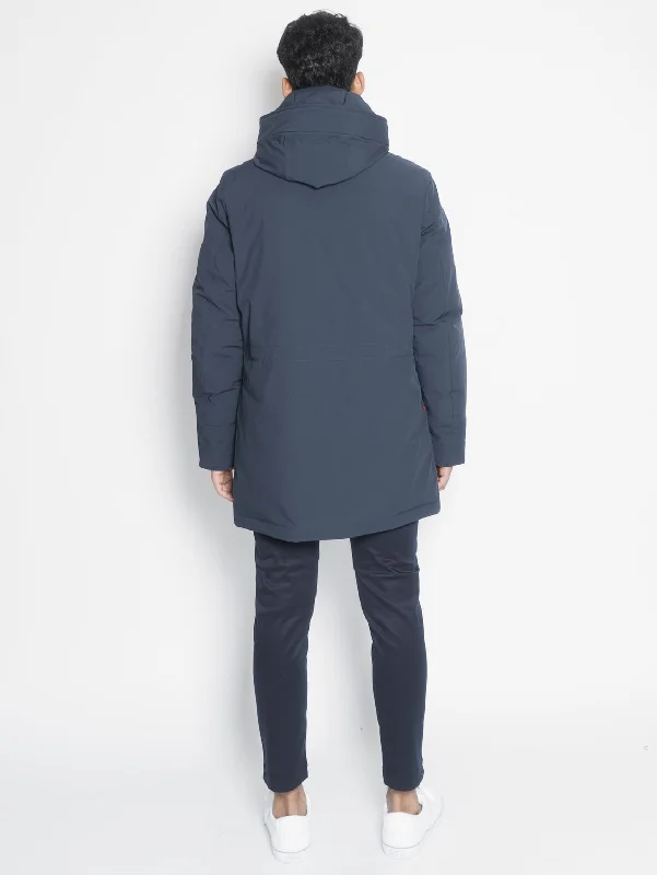 Parka Elasticizzato Blu