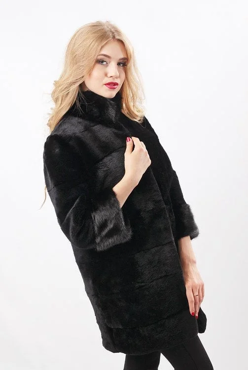 Beaver Fur Coat (Black)