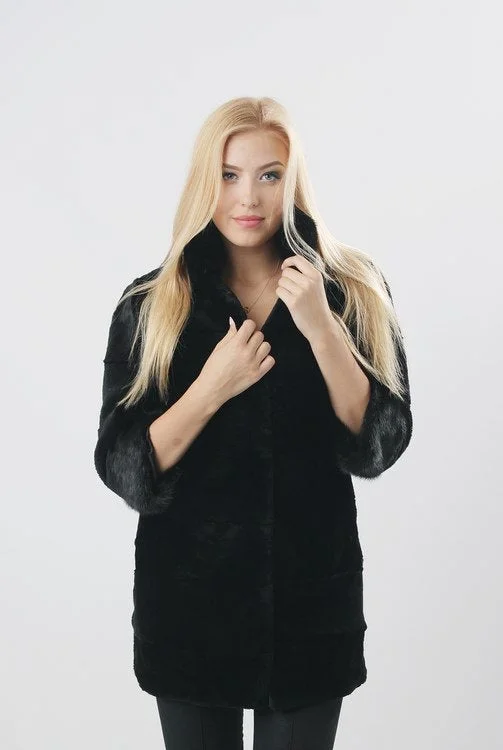 Beaver Fur Coat (Black)