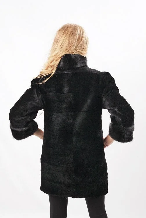 Beaver Fur Coat (Black)