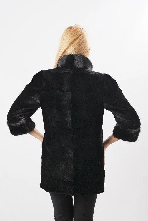 Beaver Fur Coat (Black)