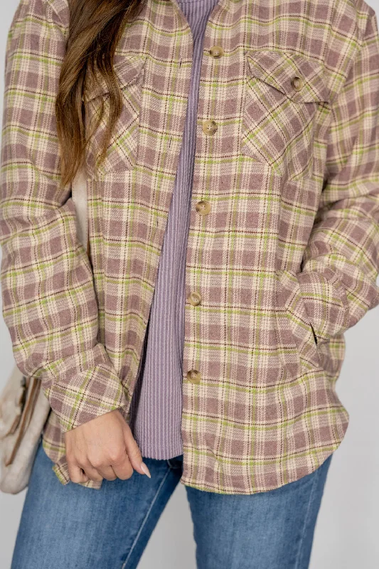 Fountain Of Youth Plaid Shacket