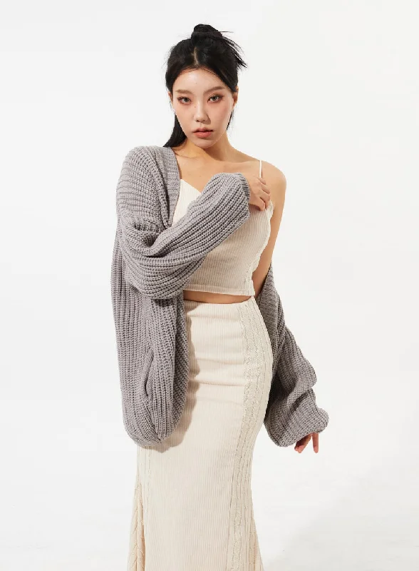 Oversized Knit Cardigan IM309