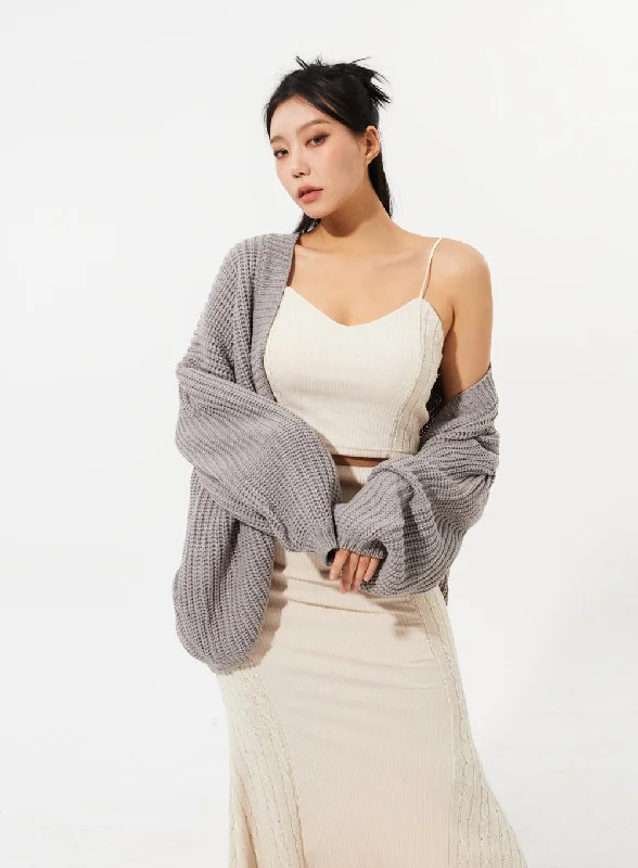 Oversized Knit Cardigan IM309