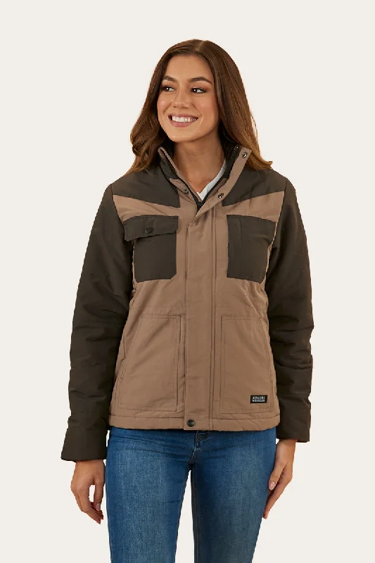 Whitney Womens Puffer Jacket - Mushroom