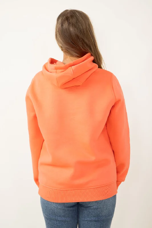 Carhartt Logo Sleeve Midweight Hoodie for Women in Orange | 102791-Q70