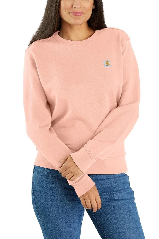 Carhartt Midweight French Terry Crewneck Sweatshirt for Women in Orange | 106179-Q74