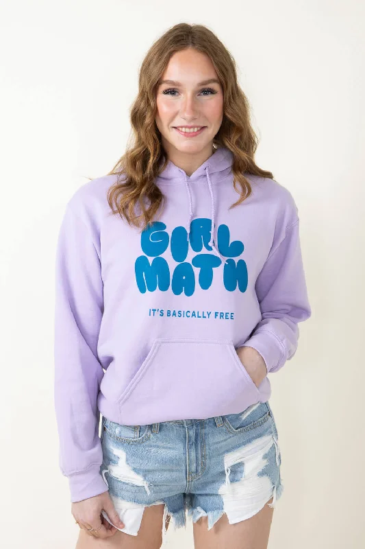 Girl Math Hoodie for Women in Purple | HOODIE-GIRLMATH-LAV