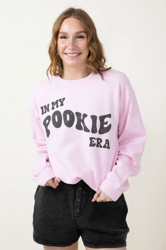 In My Pookie Era Oversized Graphic Sweatshirt for Women in Pink | 31868X-OSS-PINK