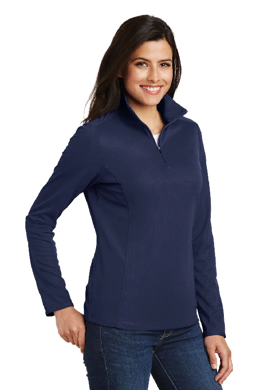 Port Authority Womens Moisture Wicking 1/4 Zip Sweatshirt - True Navy Blue