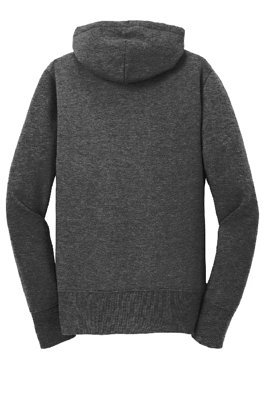 Port & Company Womens Core Pill Resistant Fleece Full Zip Hooded Sweatshirt Hoodie - Heather Dark Grey