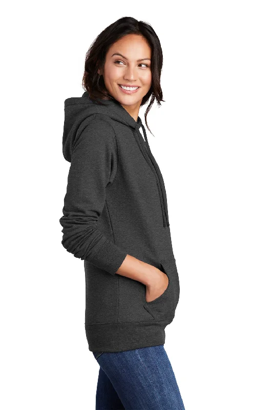 Port & Company Womens Core Fleece Hooded Sweatshirt Hoodie - Heather Dark Grey