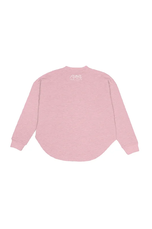 Simply Southern Weekend Boxy Crewneck Pullover for Women in Pink | BOXY-PULL-WEEKEND-ROSY