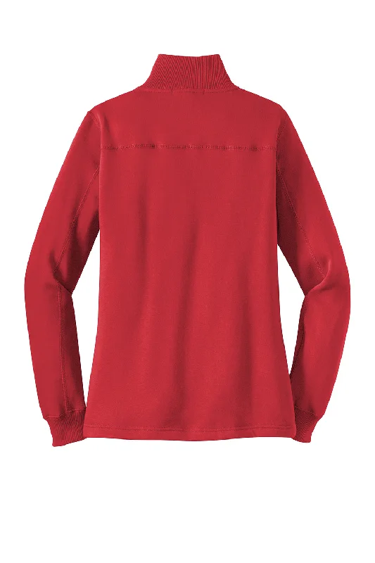 Sport-Tek Womens Shrink Resistant Fleece 1/4 Zip Sweatshirt - True Red