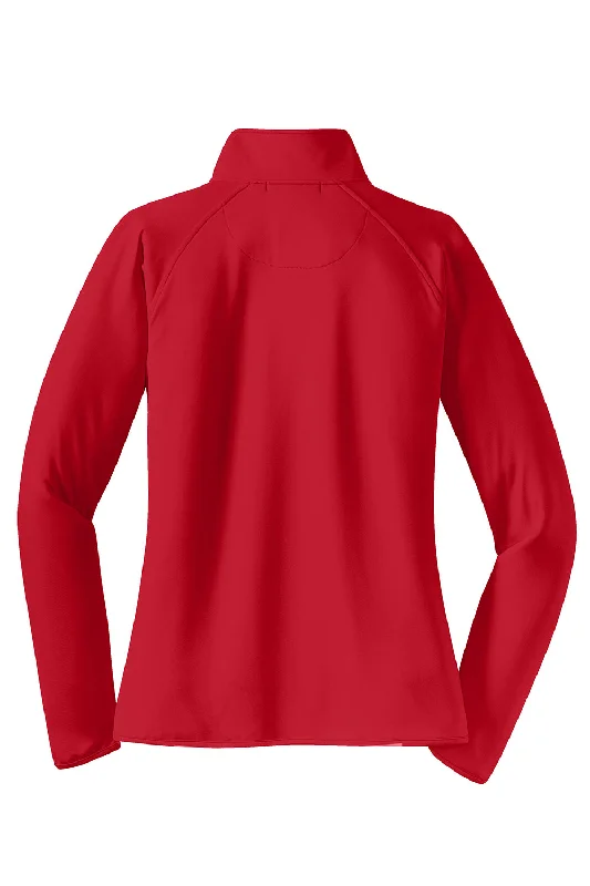 Sport-Tek Womens Sport-Wick Moisture Wicking 1/4 Zip Sweatshirt - True Red