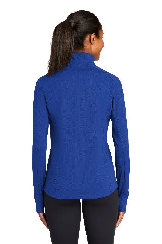 Sport-Tek Womens Sport-Wick Moisture Wicking 1/4 Zip Sweatshirt - True Royal Blue