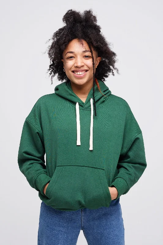 Women's Hooded Sweatshirt - Bottle Green